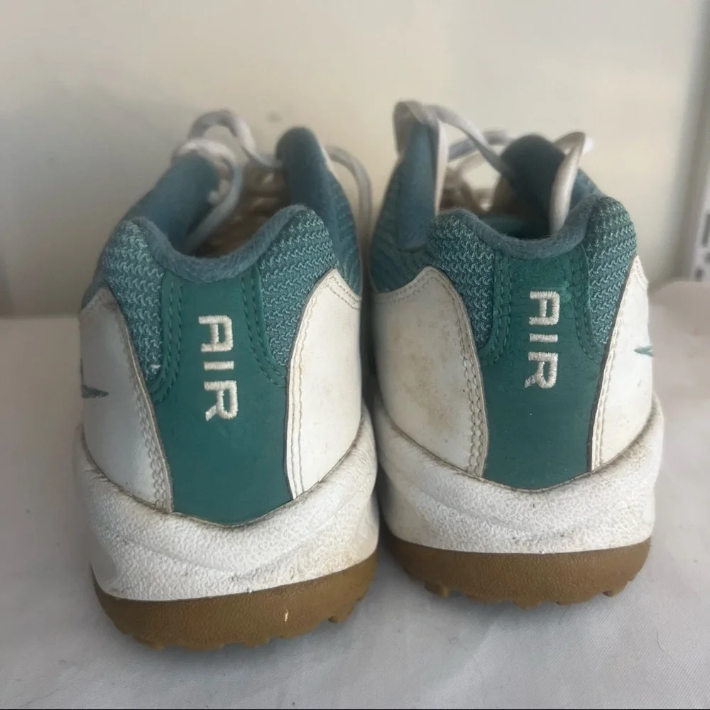 Vintage Nike Air Golf Shoes White Blue Womens Size 8 Classic Vintage Retro